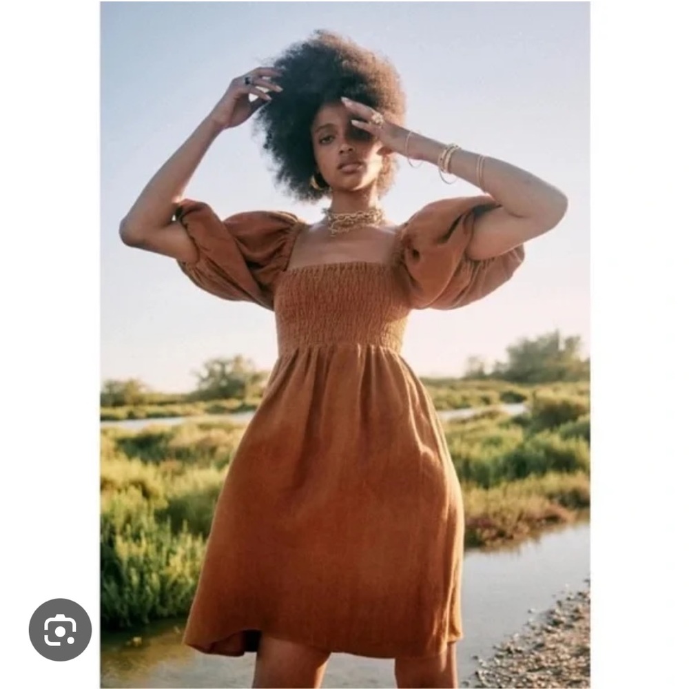 NWT Carlie Brown Linen Mini Dress